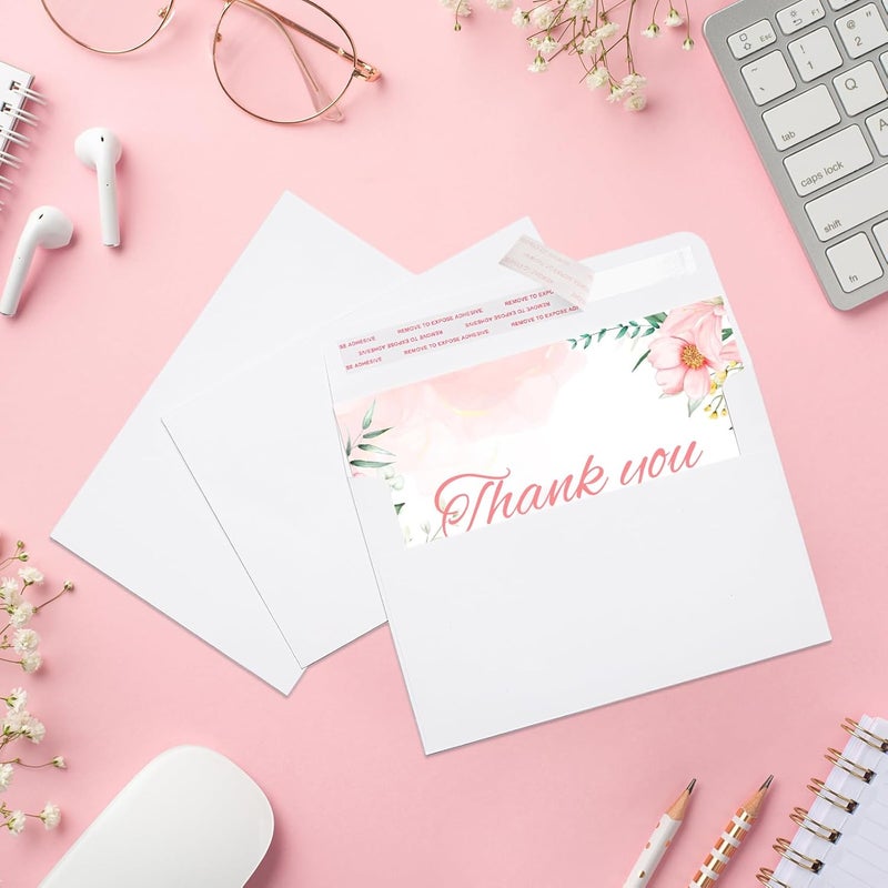 ACSTEP 100Pack A4 Envelopes 4-1/4 X6-1/4 Inch Self seal White 4 X 6 Envelopes For for Weddings, Invitations, Photos, Postcards, Greeting Cards Mailing,Baby Shower, Graduation - Image 5